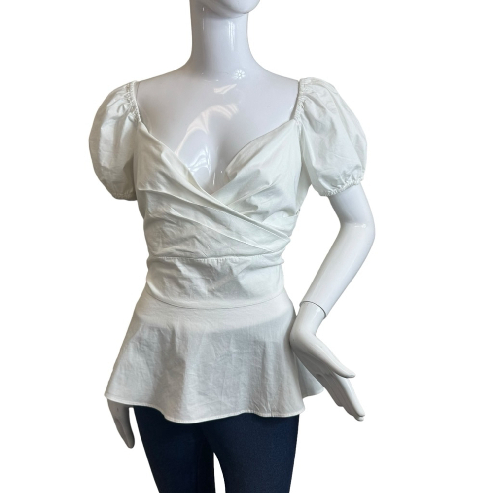 New York & Company White Blouse- XL